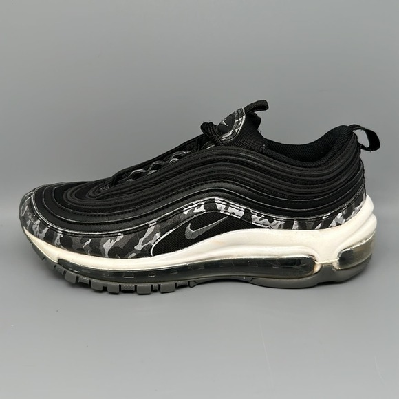 Nike Air Max 97‎ Black Grey Running Shoes 917646-005 Women's Sz 7 - Picture 8 of 10